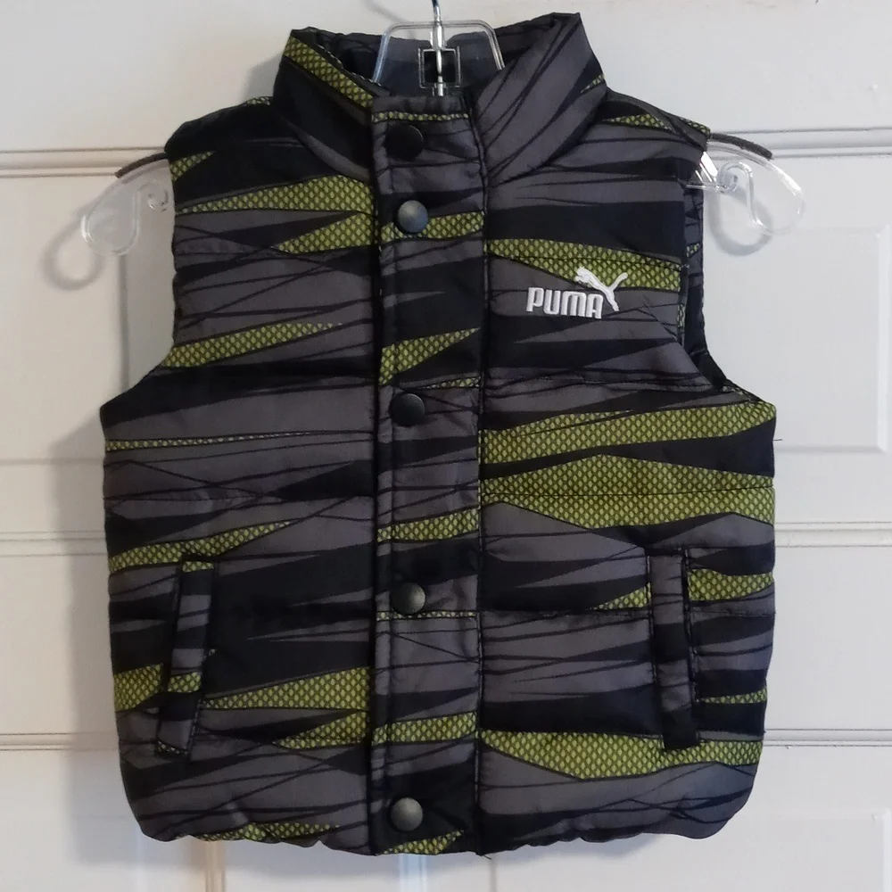 💚Puma💚 -  Black/Gray/Green Camouflage Vest